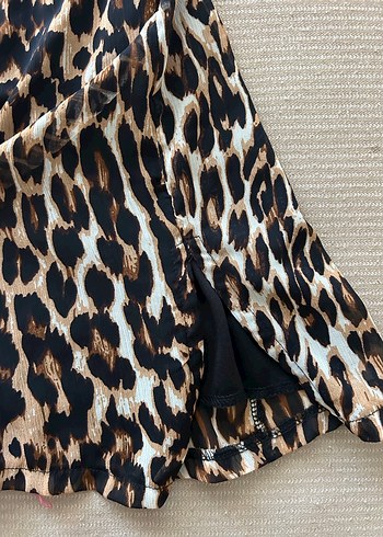 Leopar Desenli elbise - Görsel 3