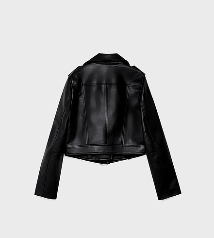 Stradivarius stradivarius deri biker ceket