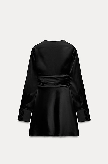 Zara zara saten elbise