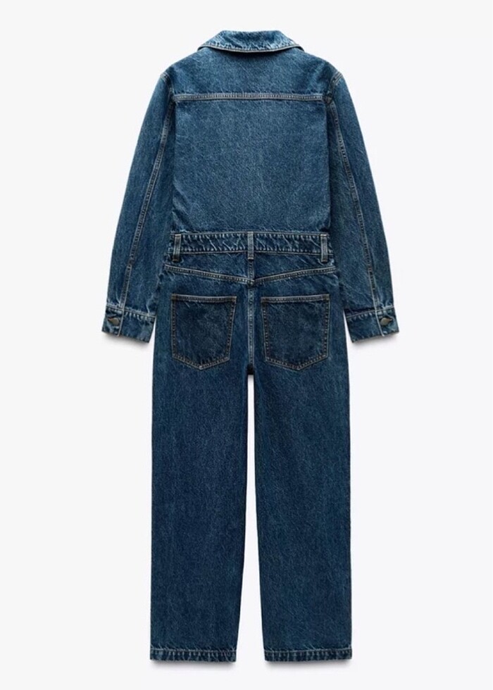 zara denim tulum - Görsel 2