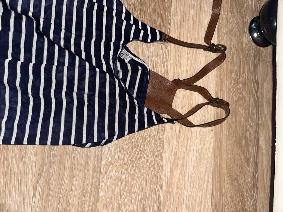 Laciver çizgili uzun elbise - Görsel 3