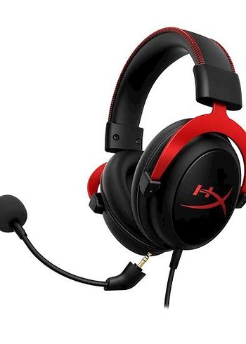HyperX Cloud II Kırmızı 7.1 Kablolu Kulak Üstü Oyucu Kulaklığı