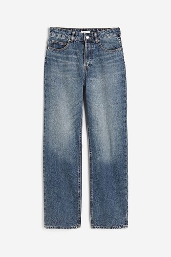 Düz Yüksek Kot Pantolon | Straight High Jeans