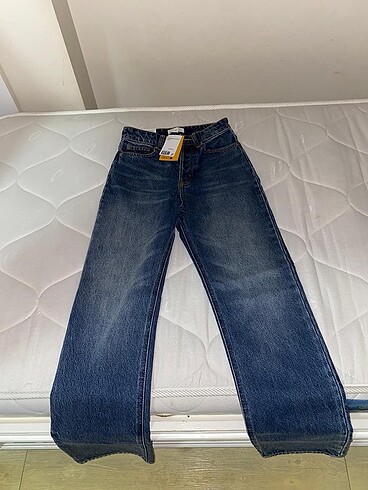32 Beden Düz Yüksek Kot Pantolon | Straight High Jeans