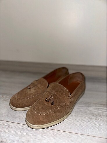 Vizon Süet Leather Kadın Loafer Ayakkabı