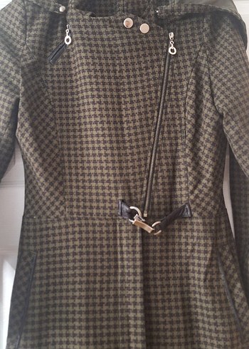 Kemerli Vintage Uzun Astaelı Kaban - Görsel 2