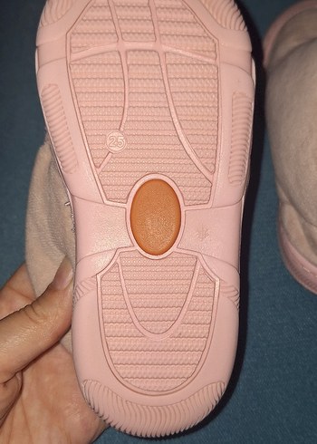 Kız Çocuk Pembe Cırtlı Sıcak Terlik - Görsel 4