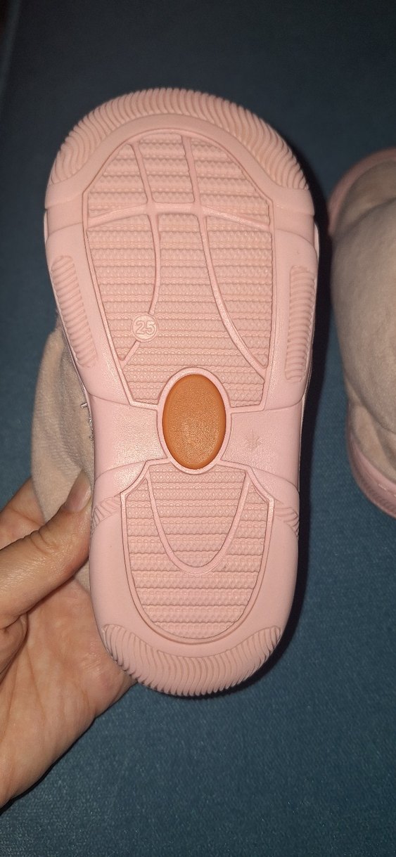 Kız Çocuk Pembe Cırtlı Sıcak Terlik - Görsel 4