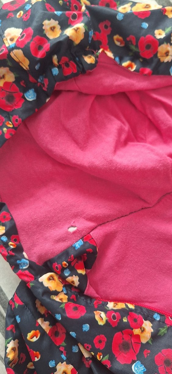 Çiçek Desenli Kapüşonlu Kız Çocuk Mont
yağmurluk - Görsel 3