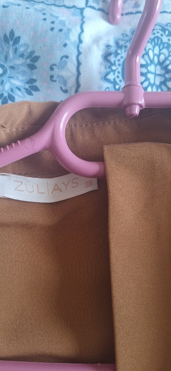 Bej Uzun Kollu Kadın Trençkot - Görsel 4