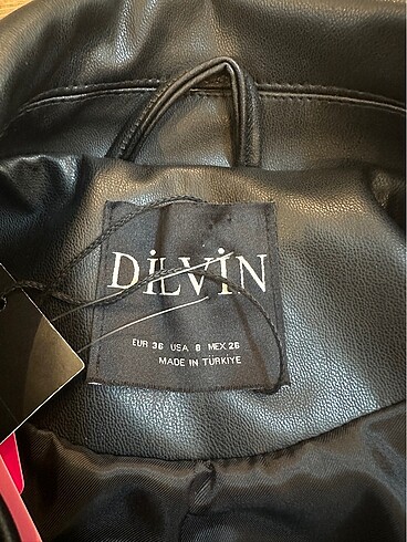 Dilvin Dilvin kadın deri ceket slim fit