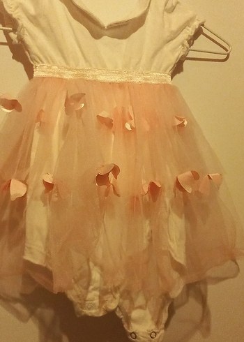 Kız Çocuk Pembe çıtçıtlı Bohem Elbise - Görsel 2