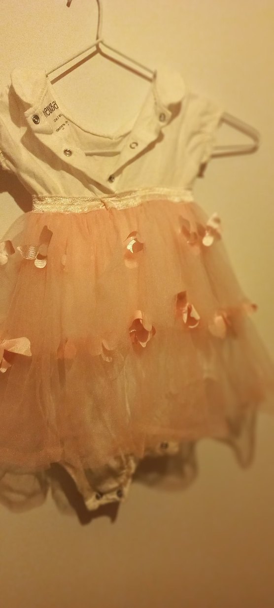 Kız Çocuk Pembe çıtçıtlı Bohem Elbise - Görsel 3