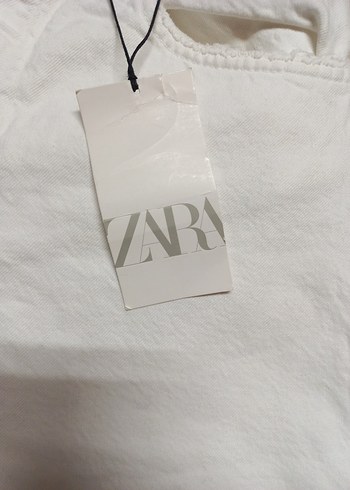 Beyaz Kadın Mini Denim Şort - Görsel 3