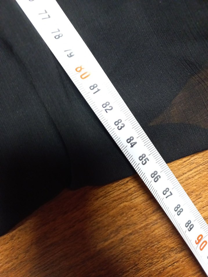 Siyah Keten Midi Elbise - Görsel 3