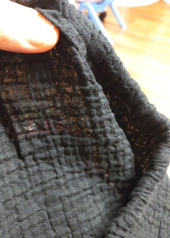 Kadın Siyah Keten Mini Şort - Görsel 3