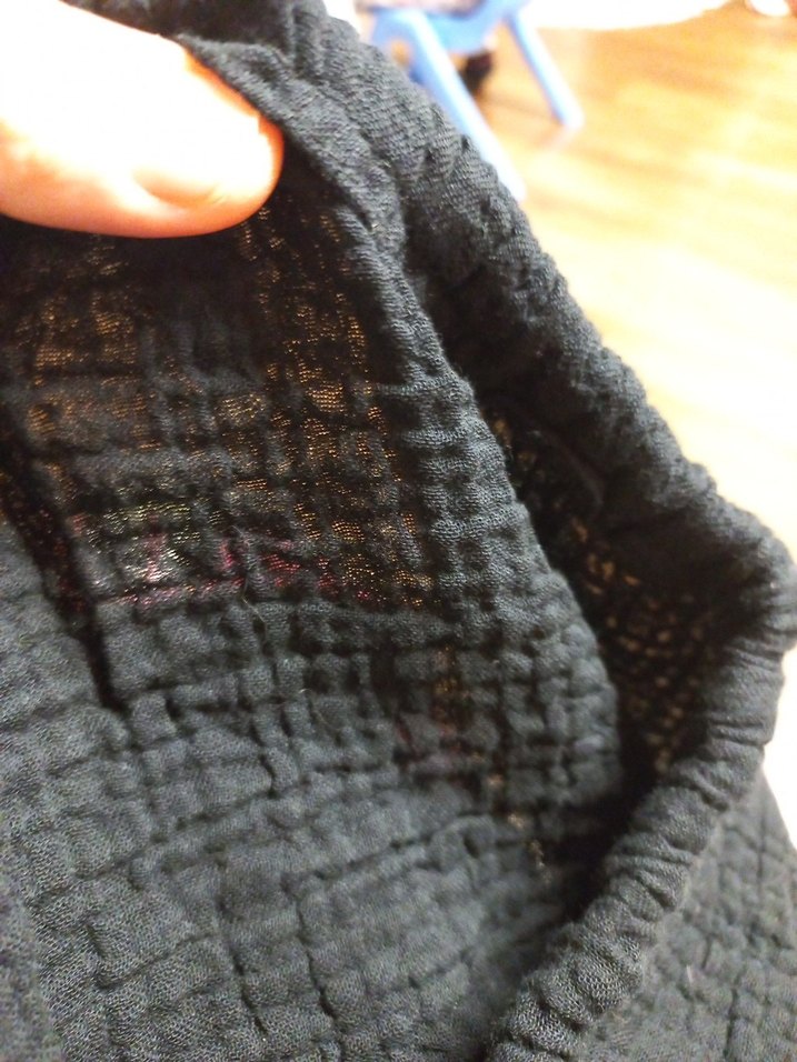 Kadın Siyah Keten Mini Şort - Görsel 3