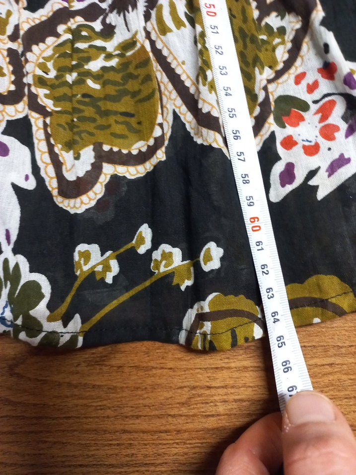 Renkli Desenli Bohem Mini Etek - Görsel 3