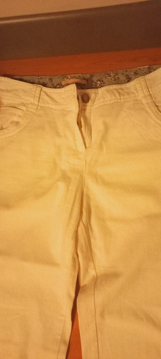 Beyaz Kadın Kot  Pantolon - Görsel 4