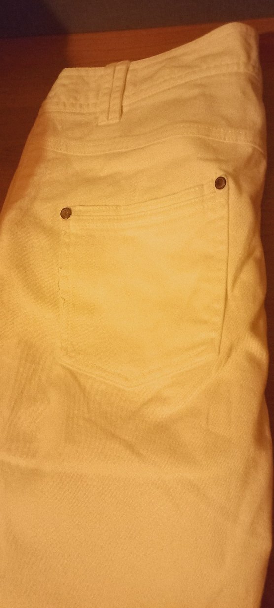 Beyaz Kadın Kot  Pantolon - Görsel 3