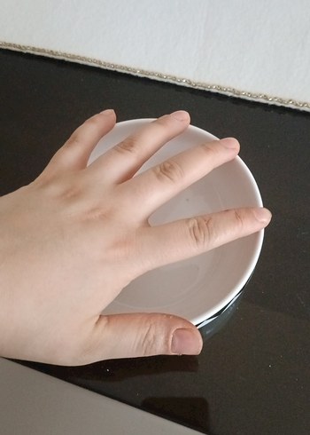Karaca Klasik Beyaz Siyah Desenli Tabak