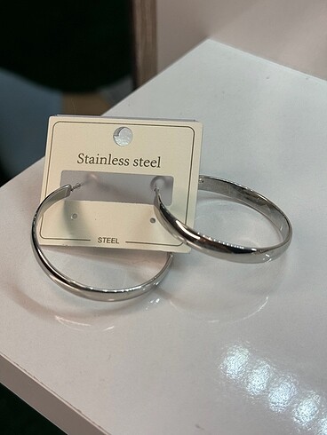 316L Çelik Silver Halka Küpe
