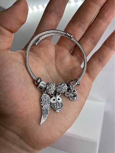 Çelik Silver Pandora Charmlı