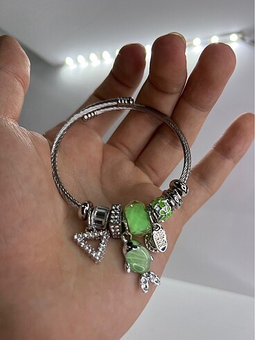 Pandora Charmlı Çelik Silver Bileklik