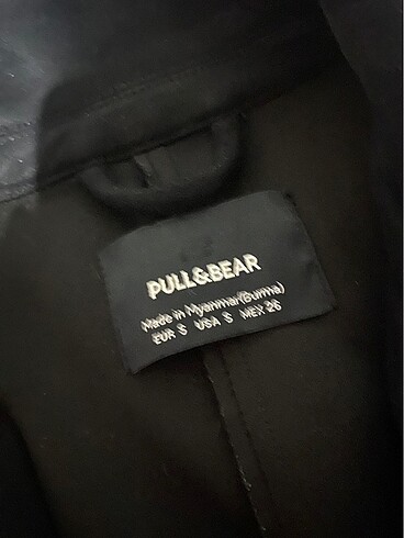 s Beden siyah Renk pull and bear s beden ceket