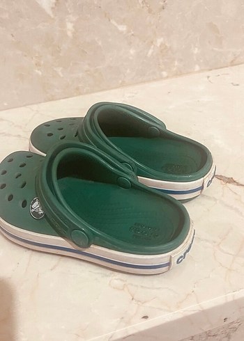 24 Beden yeşil Renk Crocs çocuk terlik