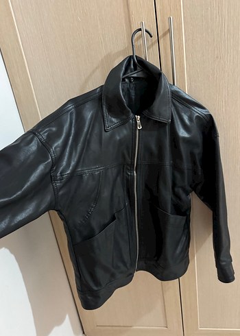Kadın Siyah Deri Ke Ceket - Görsel 5