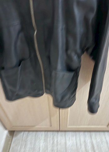 Kadın Siyah Deri Ke Ceket - Görsel 4