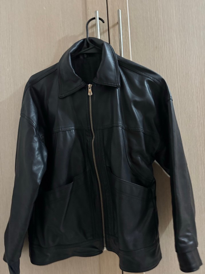Kadın Siyah Deri Ke Ceket - Görsel 3