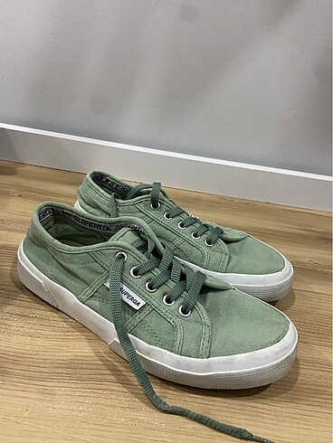Superga Süperga yeşil ayakkalı