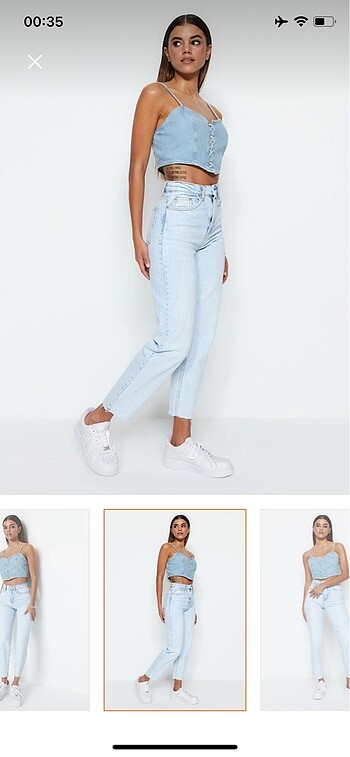 32 Beden mavi jean