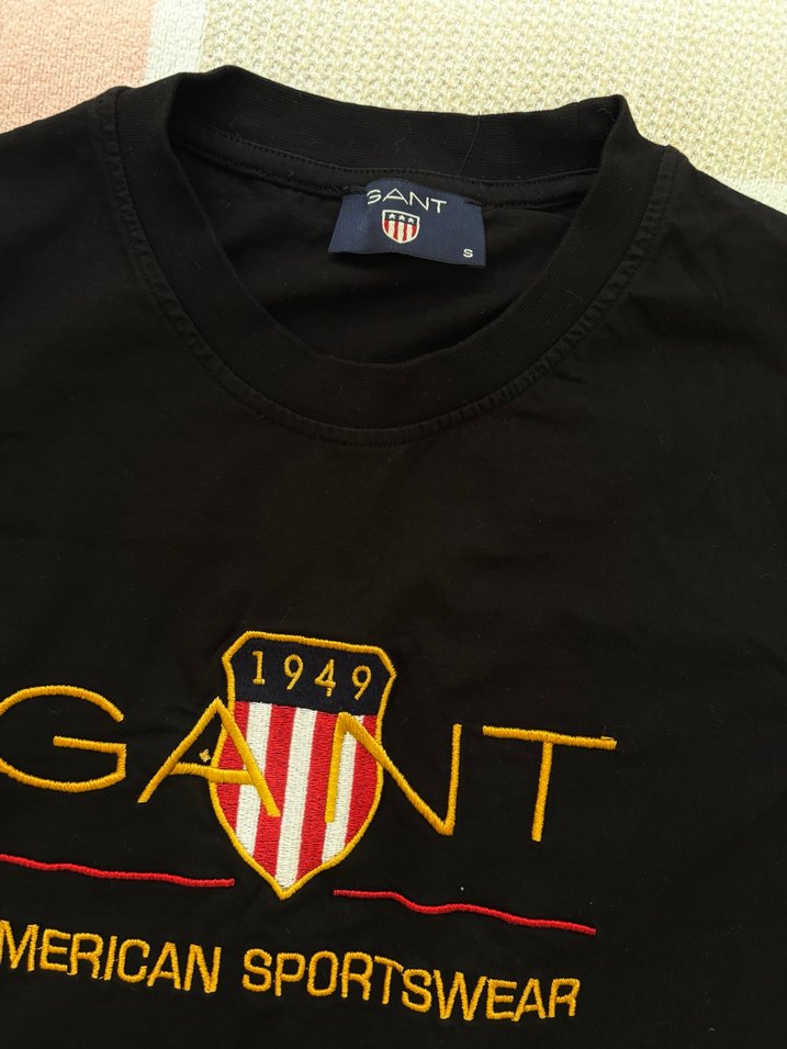GANT Siyah Erkek Baskılı Kısa Kollu Tişört - Görsel 2