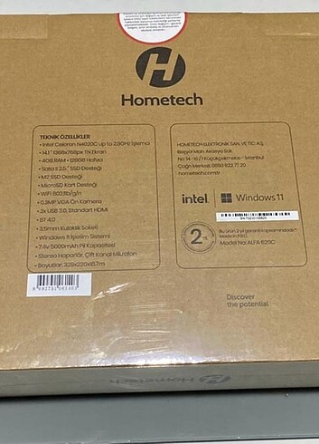 HOMETECH 620C SIFIR ÜRÜN KAPALI KUTU 