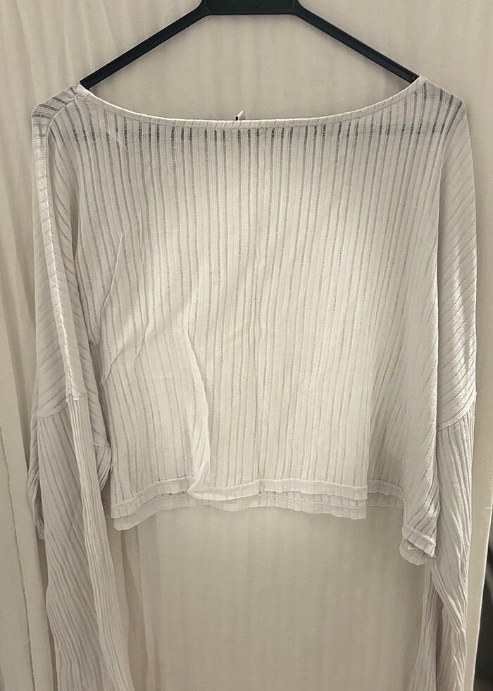 Ajurlu Triko Crop - Görsel 5