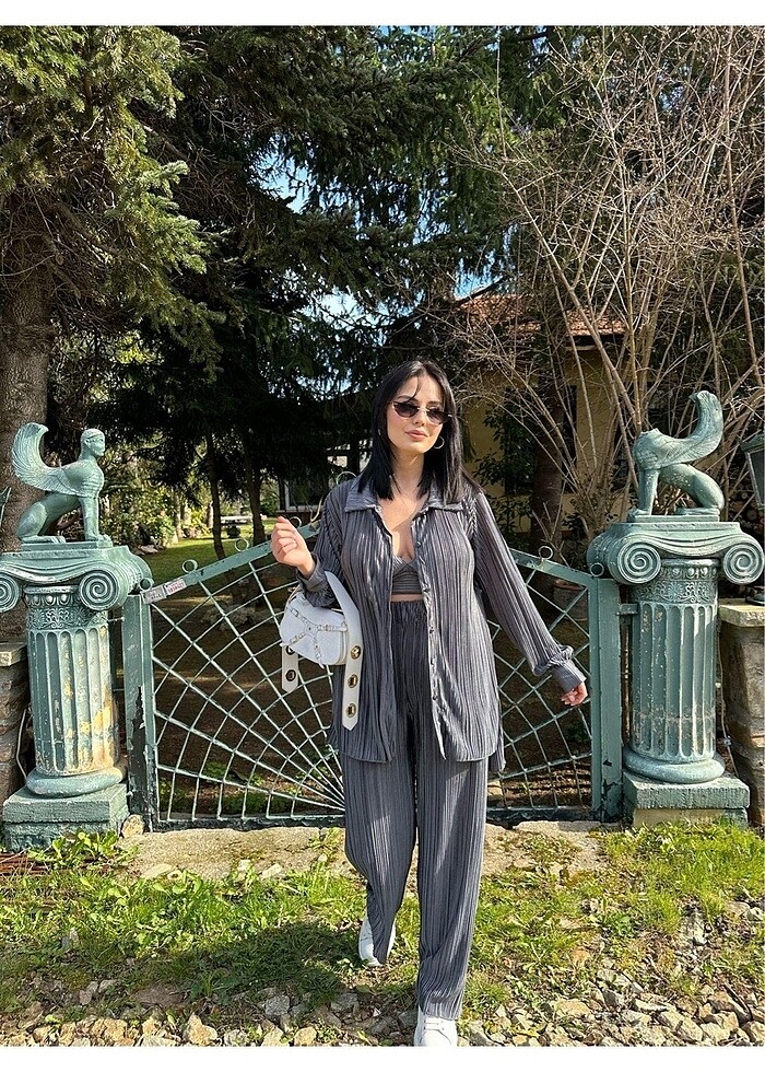 Antrasit fitilli Krinkıl üçlü takım - Görsel 3