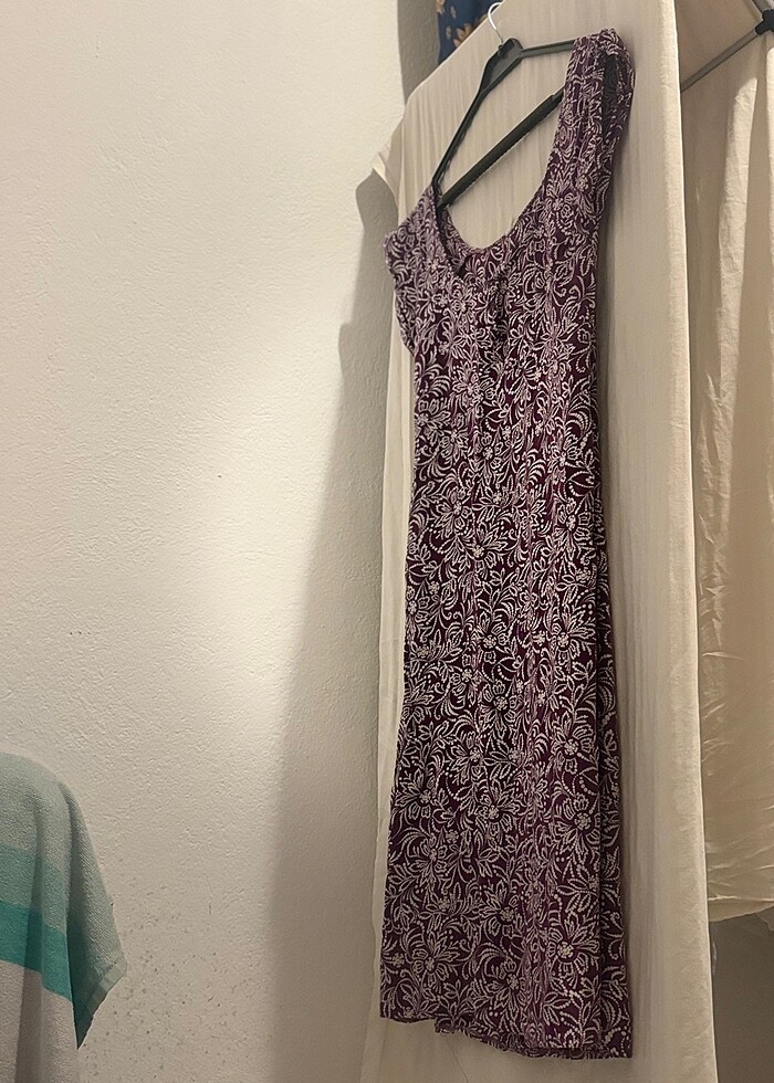 Yazlık kayık yaka elbise - Görsel 4