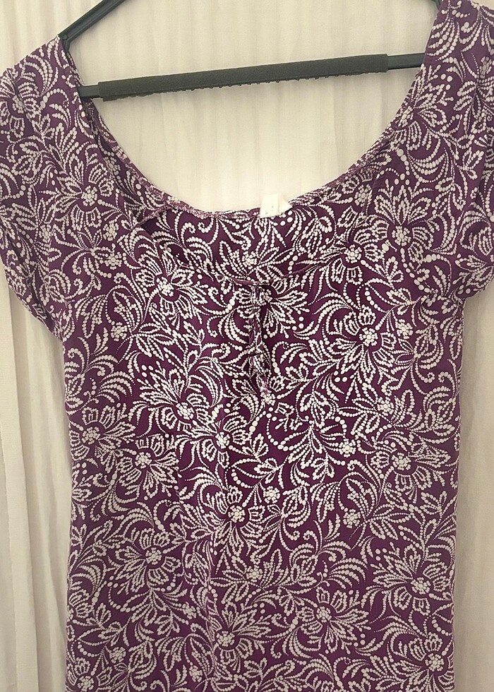 Yazlık kayık yaka elbise - Görsel 5