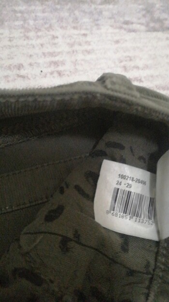 s Beden yeşil Renk Mavi jeans orijinal