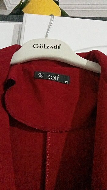 42 Beden kırmızı Renk Kadın Mevsimlik Ceket
