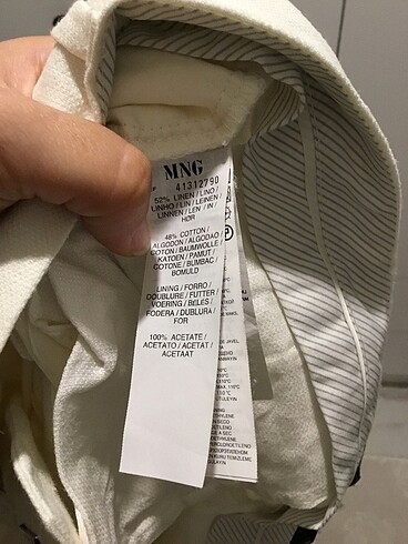 Mango keten pantolon - Görsel 4