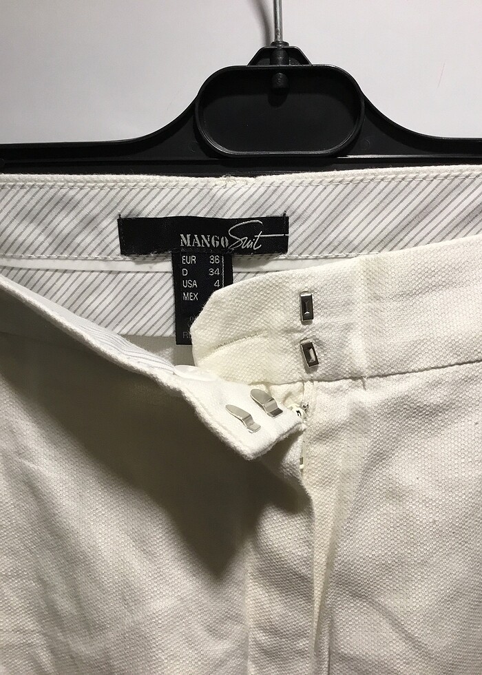 Mango keten pantolon - Görsel 3