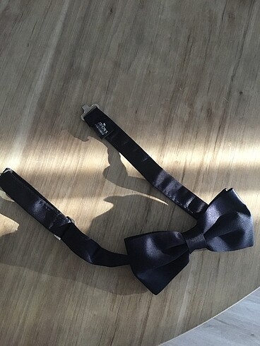 Lacivert saten papyon - Görsel 2