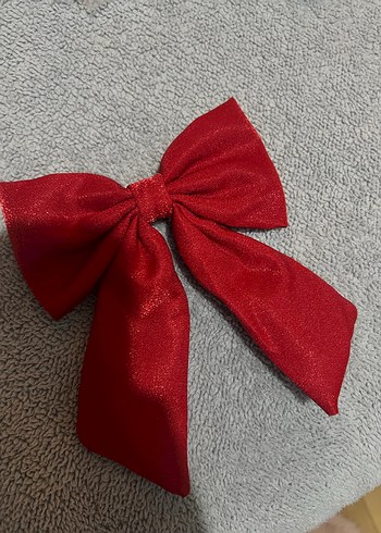 Kırmızı Fiyonk Kadın Saç Aksesuarı - Görsel 2