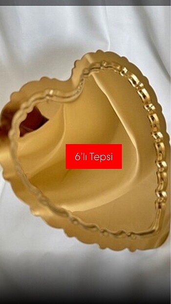 6lı kalp tepsi