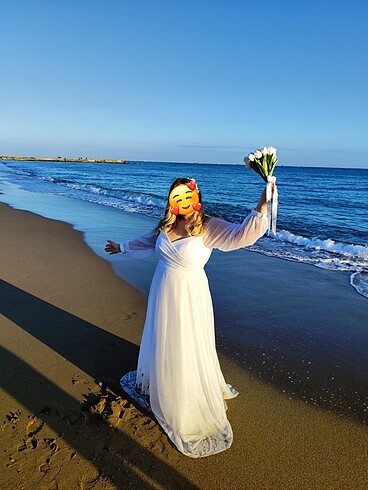 48 Beden Nikah nişan düğün dış çekim elbisesi