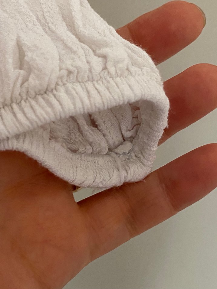 Nakışlı Beyaz Pamuklu Bohem Bluz - Görsel 4